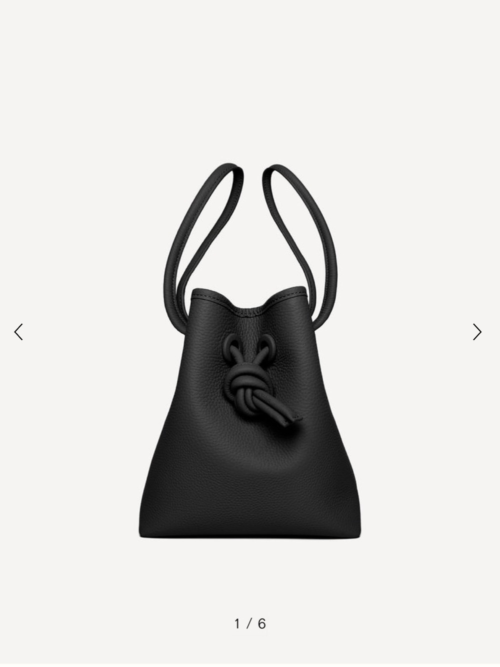 Vasic Bond Bag Black Leather Size Large